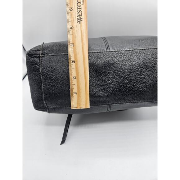 The Sak Women's Shoulder Bag Black Vegan Leather Zipper Pockets Medium - Picture 7 of 14